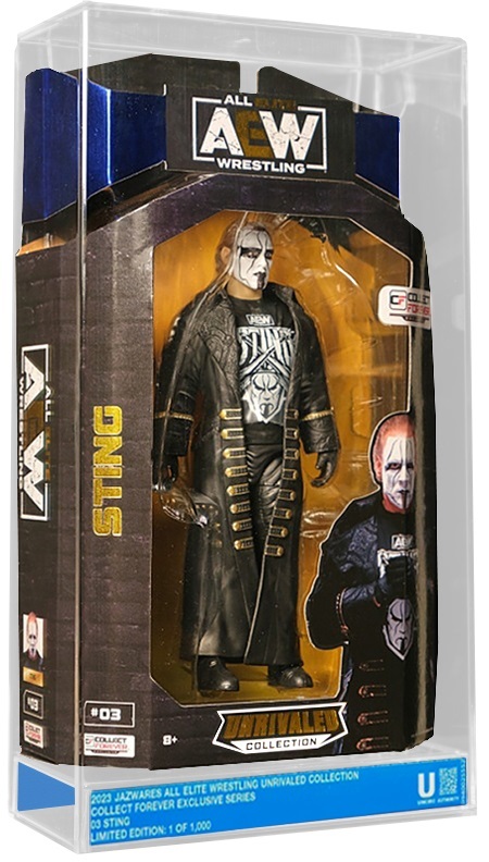 Sting AEW Unrivaled Collection – Collect Forever Exclusive (Limited to 1000) – SHIPS IN APRIL 2024 – Angle