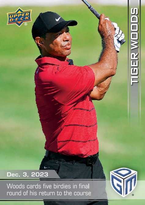 12+ Tiger Woods Upper Deck