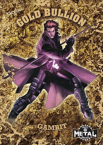 2020 Upper Deck Marvel X-Men Metal Universe Gold #108 Blindfold