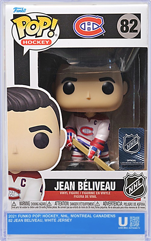 Jean Beliveau Montreal Canadiens (White Jersey) NHL Legends Funko Pop! - Front