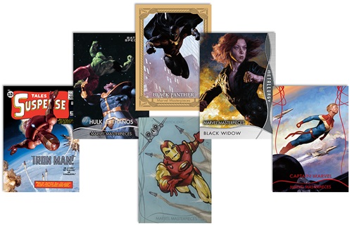 Ensemble de 100 cartes Marvel Masterpieces 2020 + classeur personnalisé  (voir de