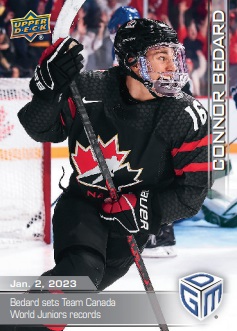2023 BY Cards IIHF World Junior Championship Canada #18 Connor Bedard